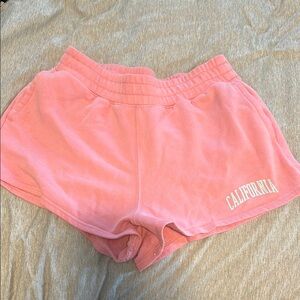 Hollister Pink Lounge Shorts with Elastic Waistband